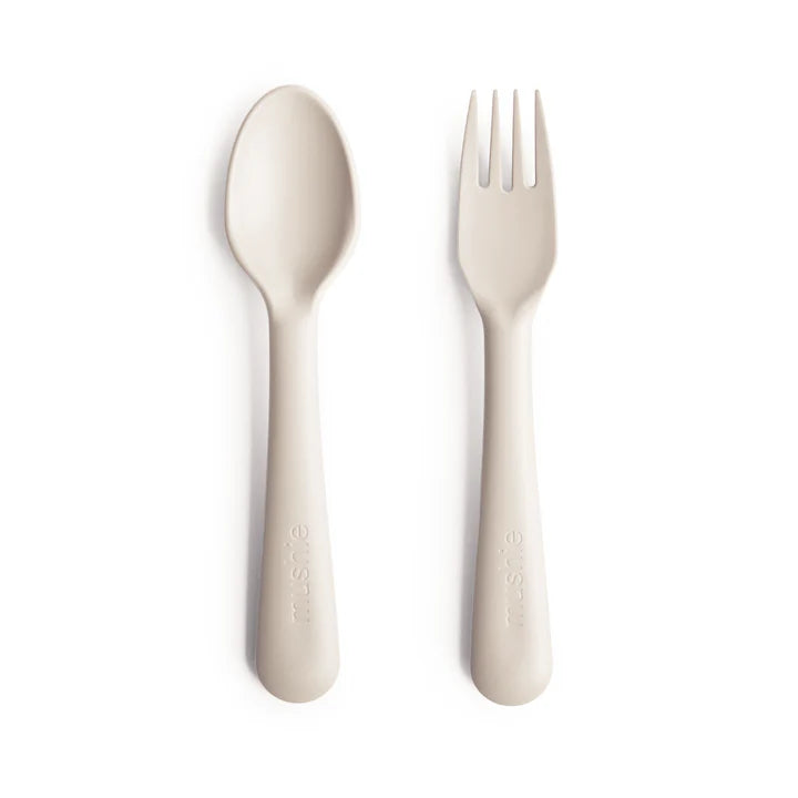 Mushie | Fork & Spoon Set