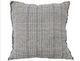 Quilted Jacquard Cushion | Blue/Grey