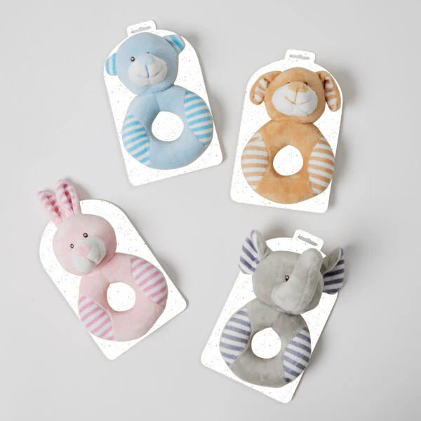 Jiggle & Giggle Animal Rattle | Blue Bear