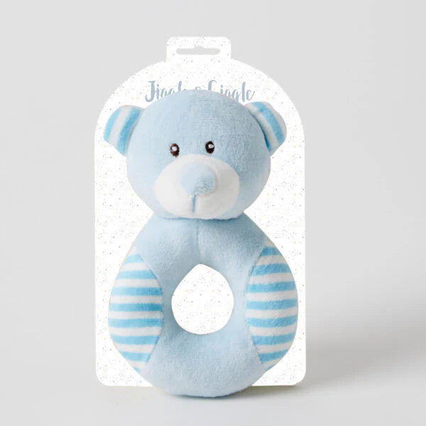Jiggle & Giggle Animal Rattle | Blue Bear