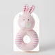Jiggle & Giggle Animal Rattle | Pink Bunny