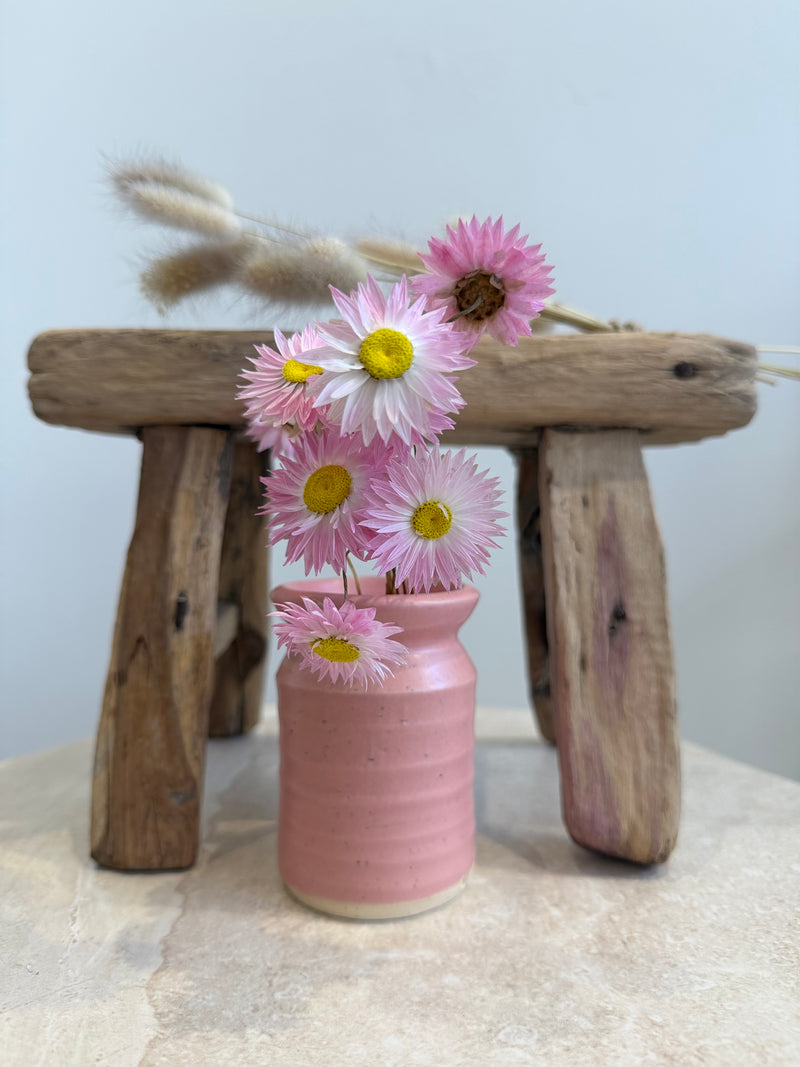 Pottery Mini Vase | Pink