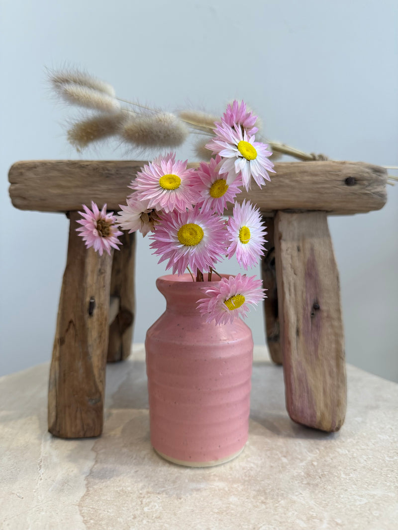 Pottery Mini Vase | Pink