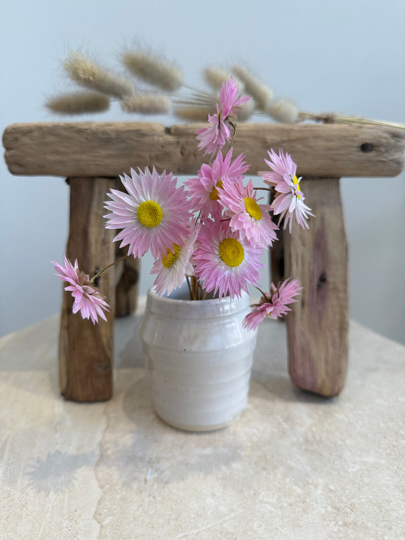 Pottery Mini Vase | White