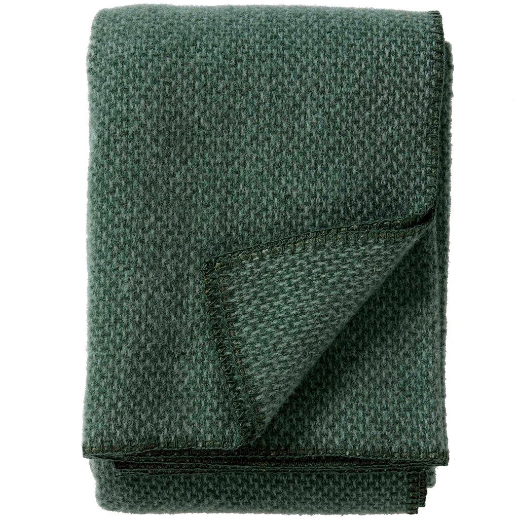 Klippan Lambswool Throw | Domino - Green