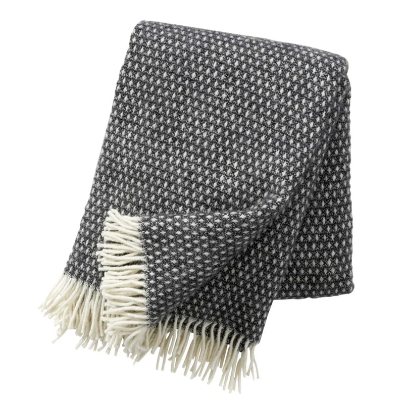 Klippan Lambswool Throw | Knut - Dark Grey