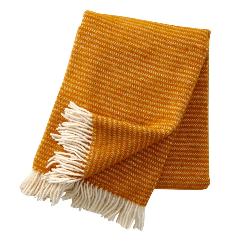 Klippan Lambswool Throw | Ralph - Mustard