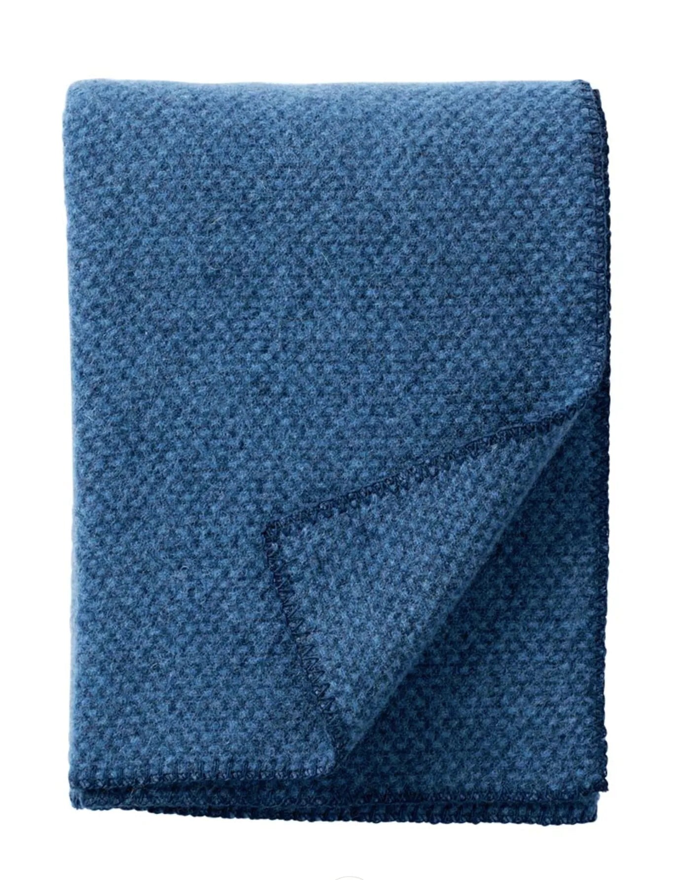 Klippan Lambwool Throw | Domino - Sea Blue