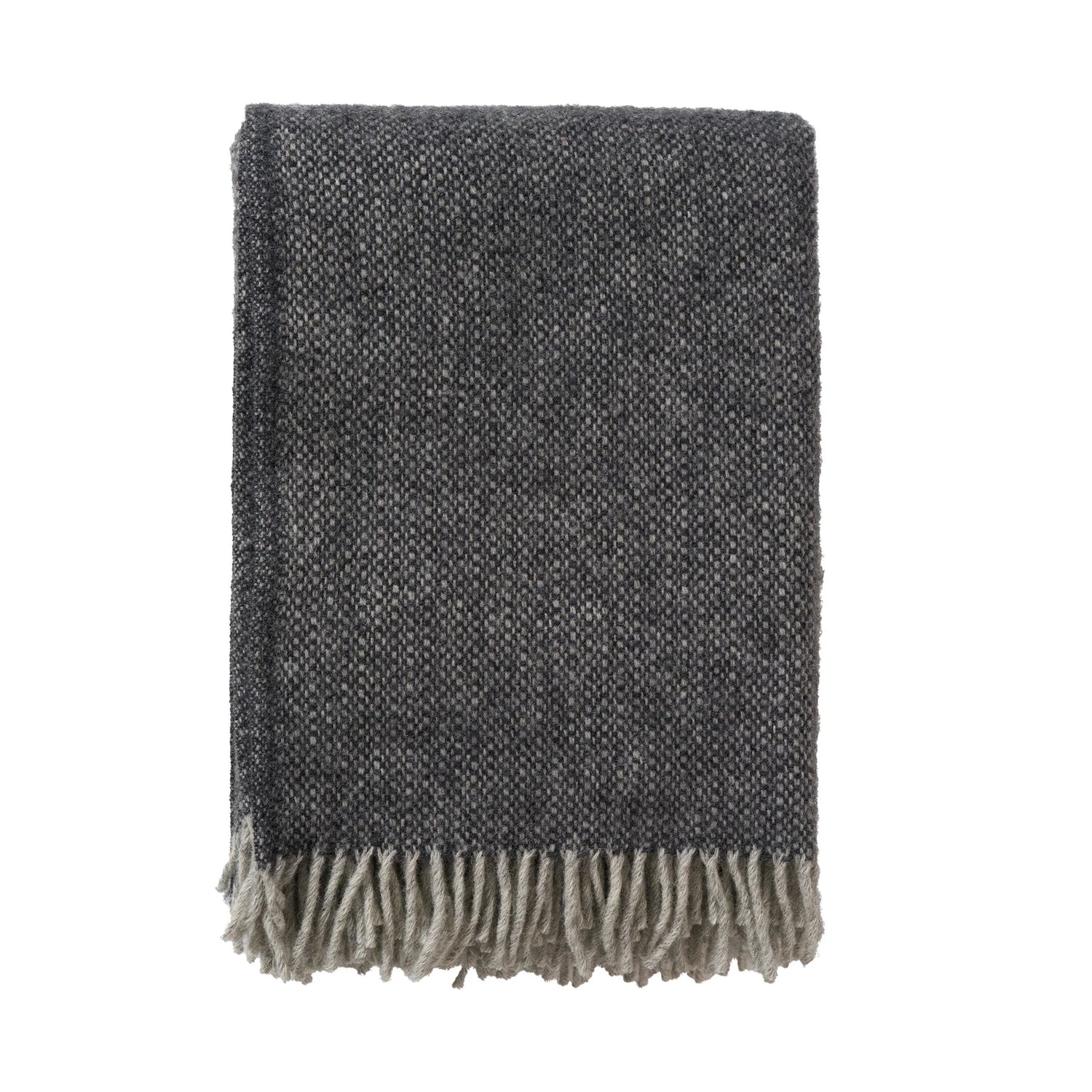Klippan Sweedish Wool Throw Vide Charcoal