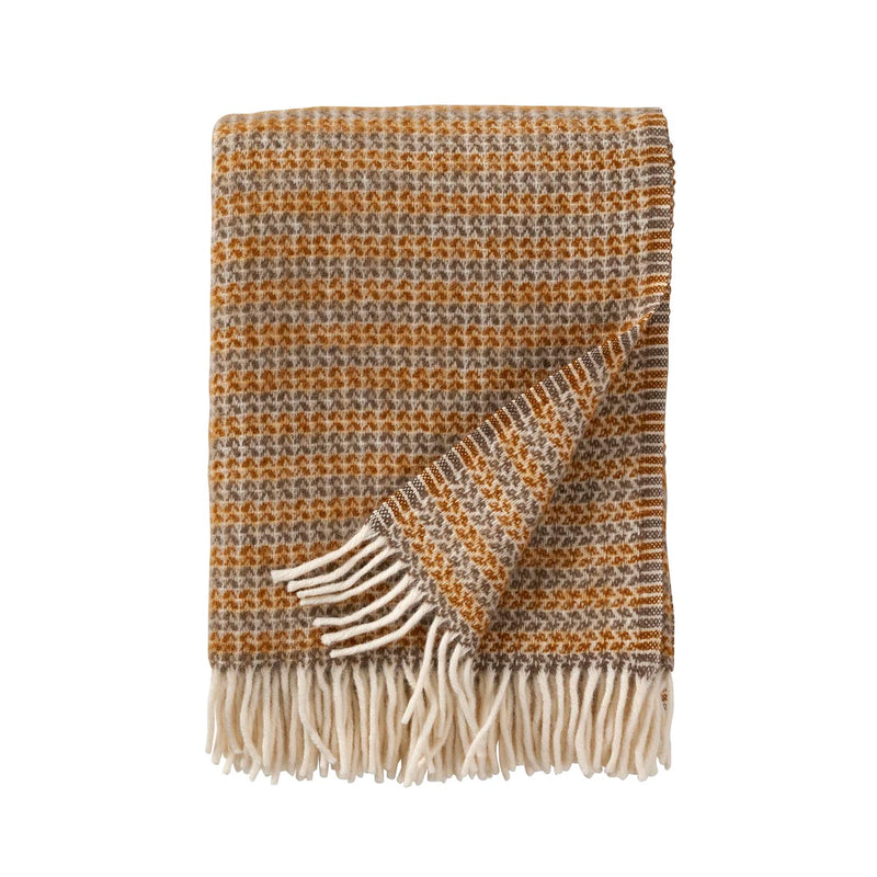 Klippan Wool Curve Cream Throw 