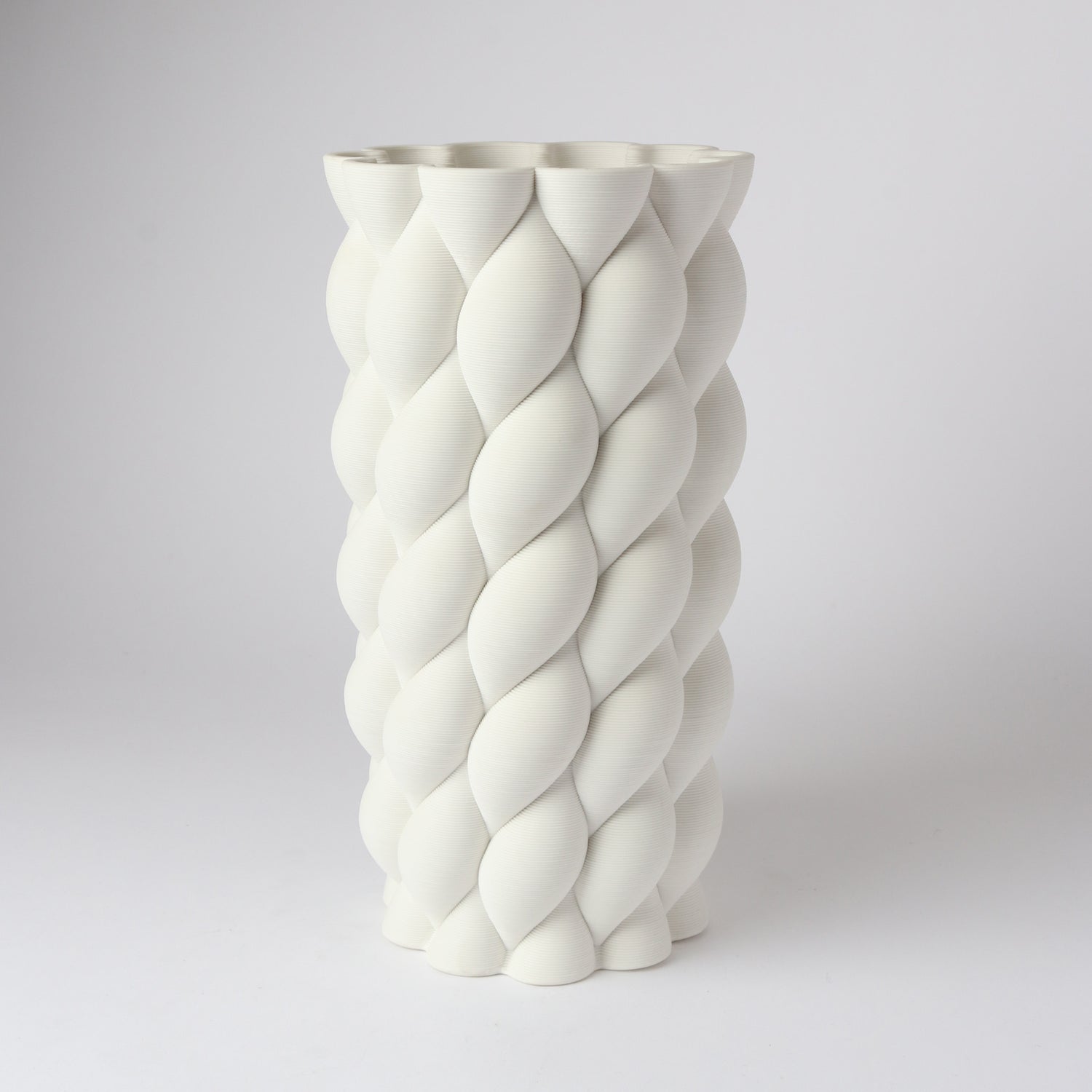 3D Vase Cody | White