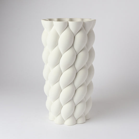 3D Vase Cody | White