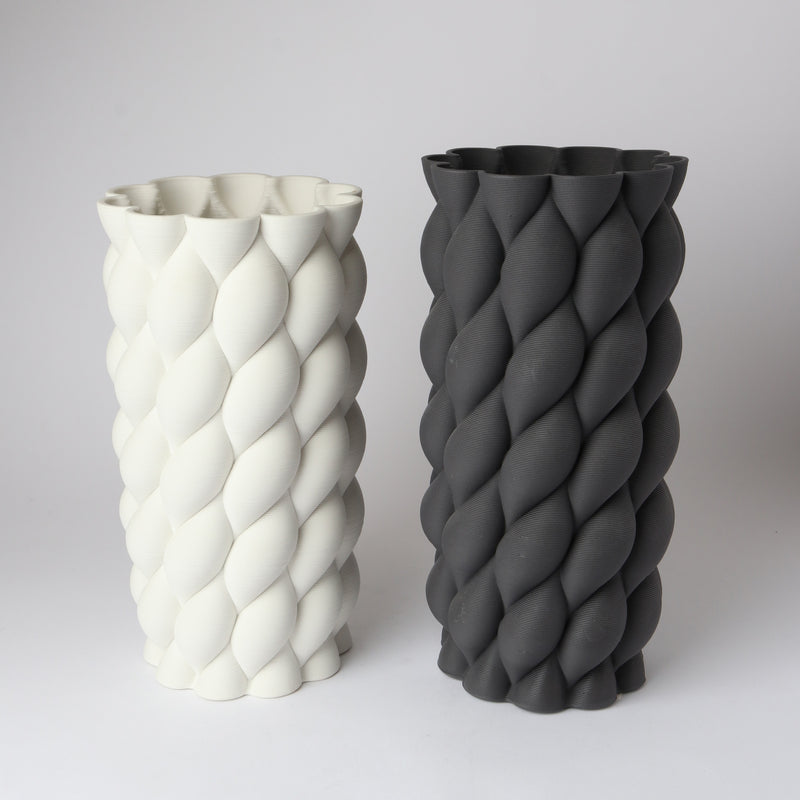 3D Vase Cody | White