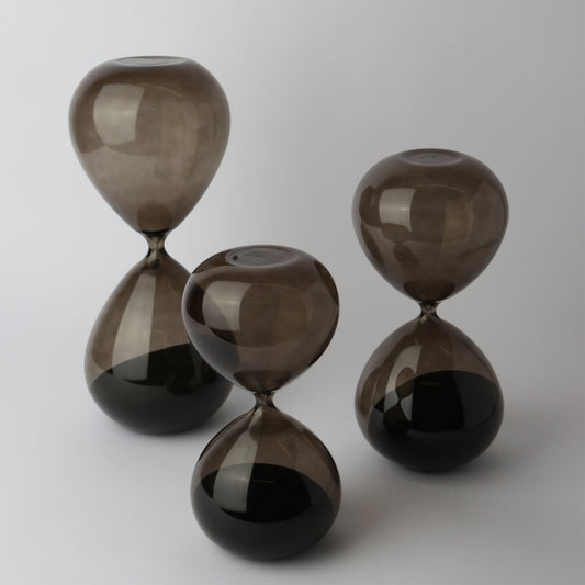 90 Min Decor Hour Glass In Smoke Black