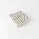 Charcoal + Ivory ZigZag Pattern Ceramic Coaster