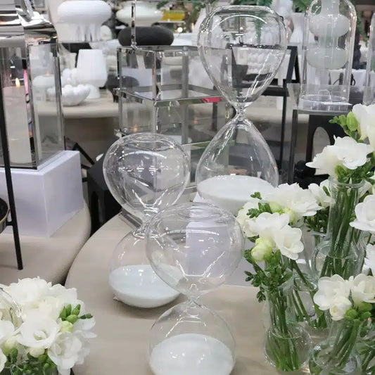 Le Forge | Hourglass Clear/White -Small