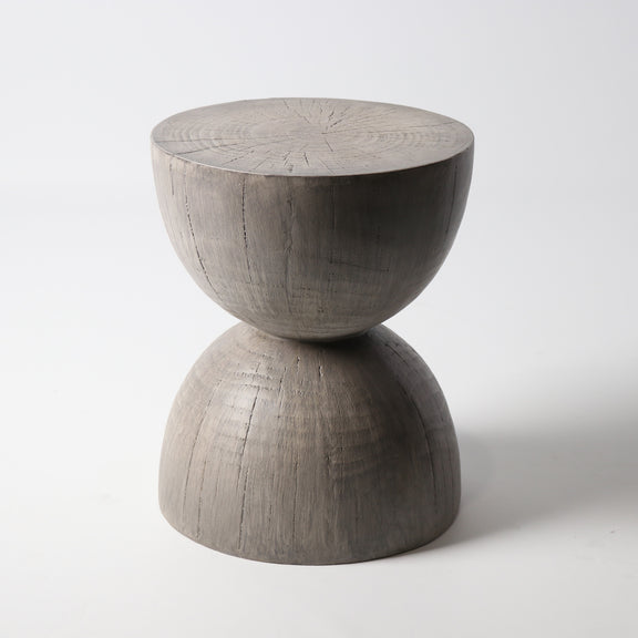 Le Forge MGO Hourglass Stool In Grey