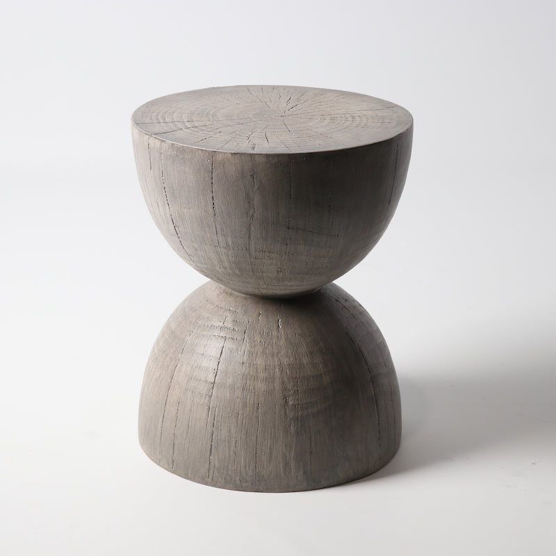 Le Forge MGO Hourglass Stool In Grey