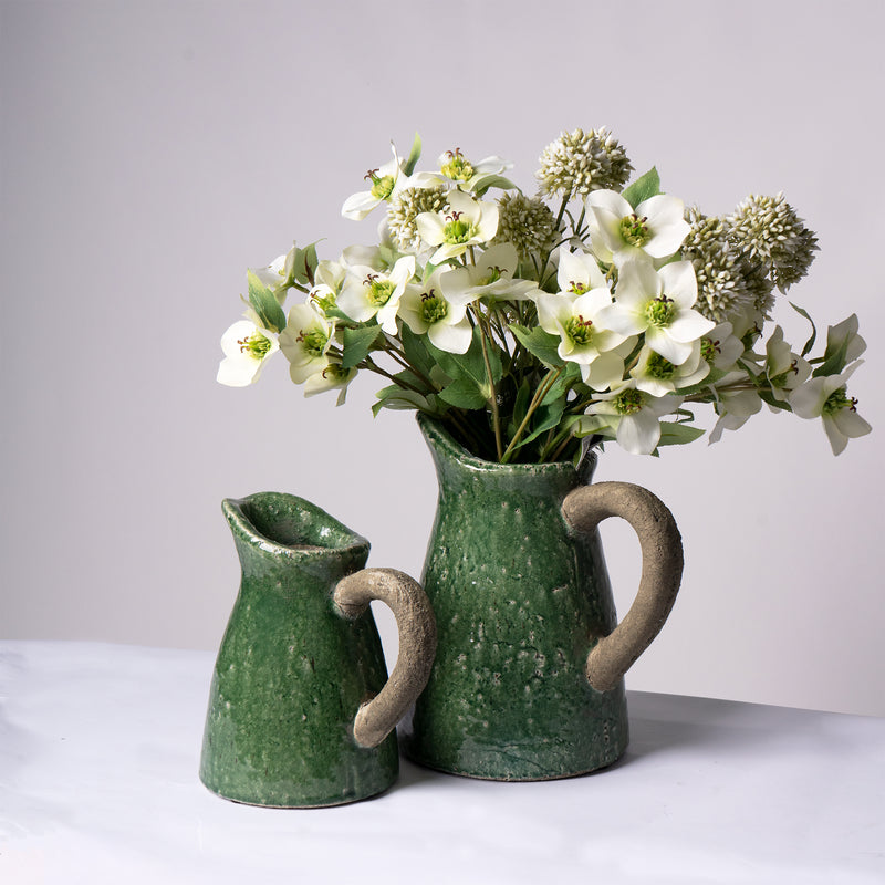 Green Glaze Stoneware Jug | Small