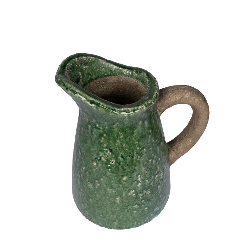 Green Glaze Stoneware Jug | Small
