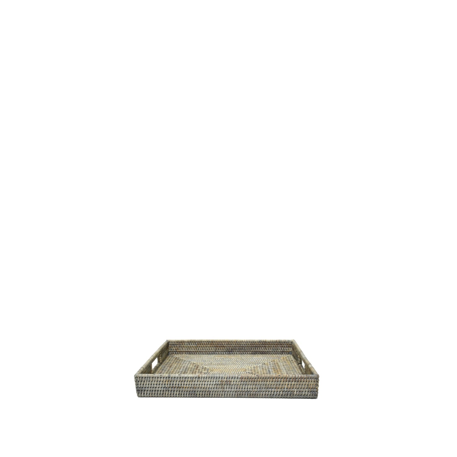 Rattan Rectangle Tray | Autumn Grey
