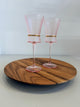 Pink Gold Neck Wine Glass 