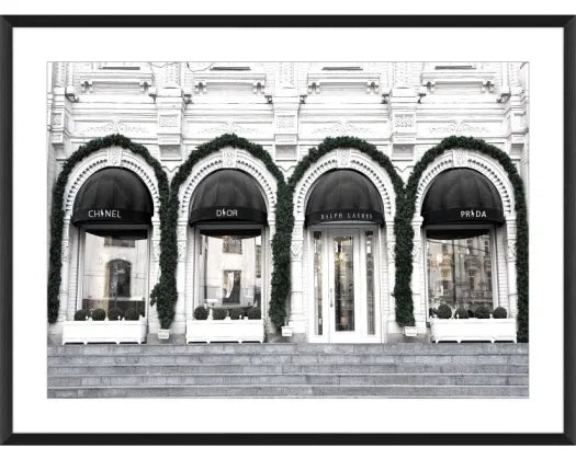 Luxe Glass Framed Print | Black Frame