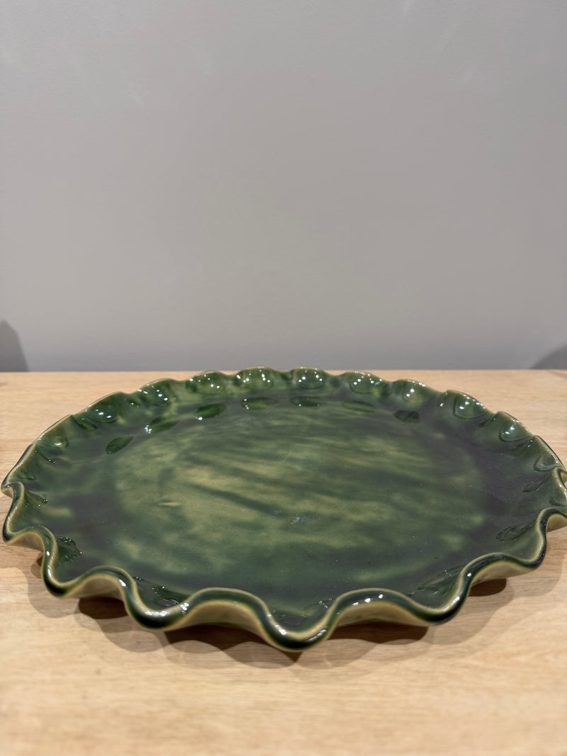 Magnolia Lane Emerald Green Platter