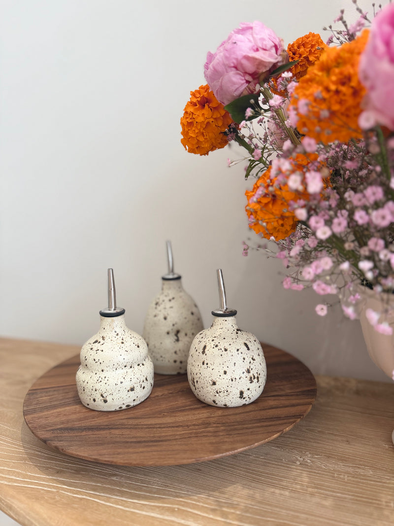 Magnolia Lane Ceramics Oil Pourer | Speckled