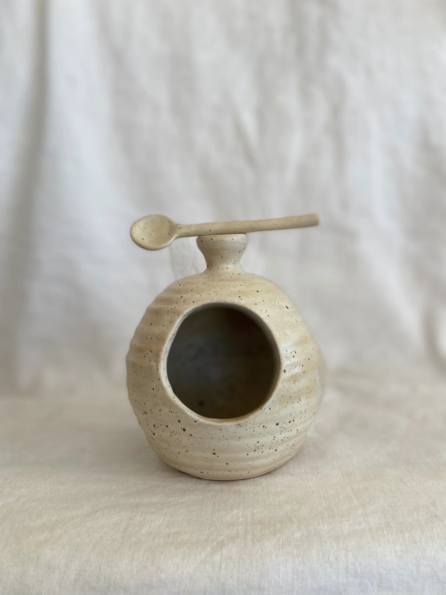 Magnolia Lane Ceramics Salt Pig | Rustic Speckle