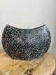 Mai Tai Egg Shell vase Black & White Pattern