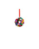 Felt Hanging Wreath Multi Coloured Cluster