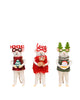 Felt Standing Trio of Celebratory Mice 