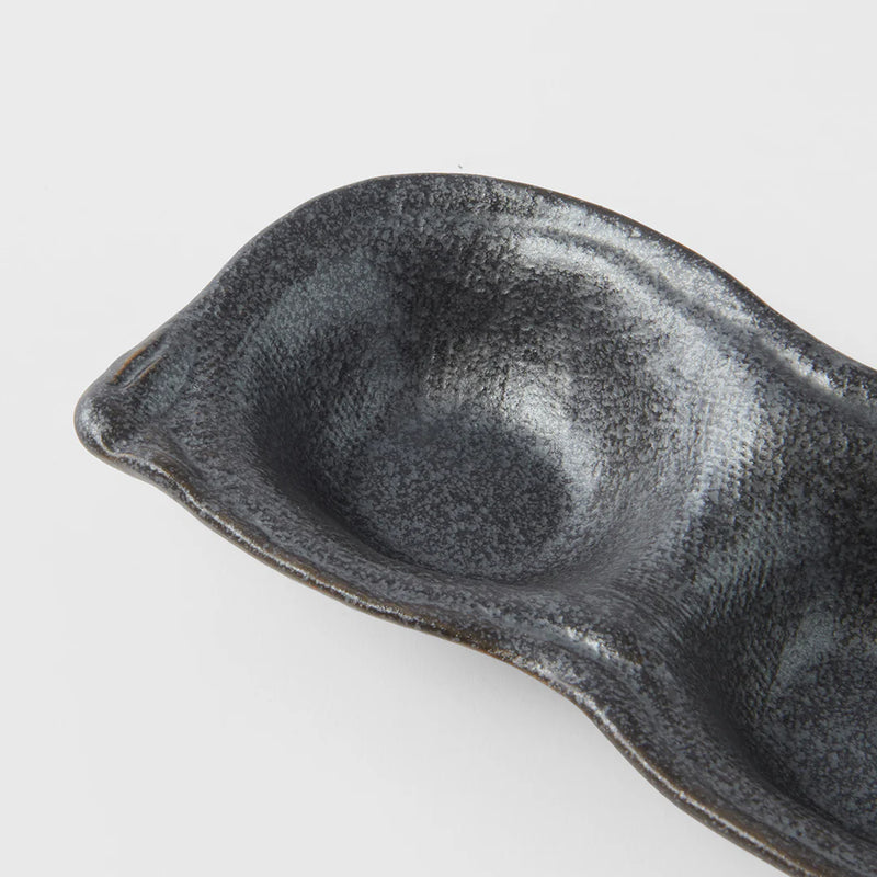 Naibu | Triple Pod Sauce Dish - Black