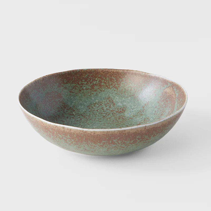 Naibu | Green Fade Medium Oval Bowl
