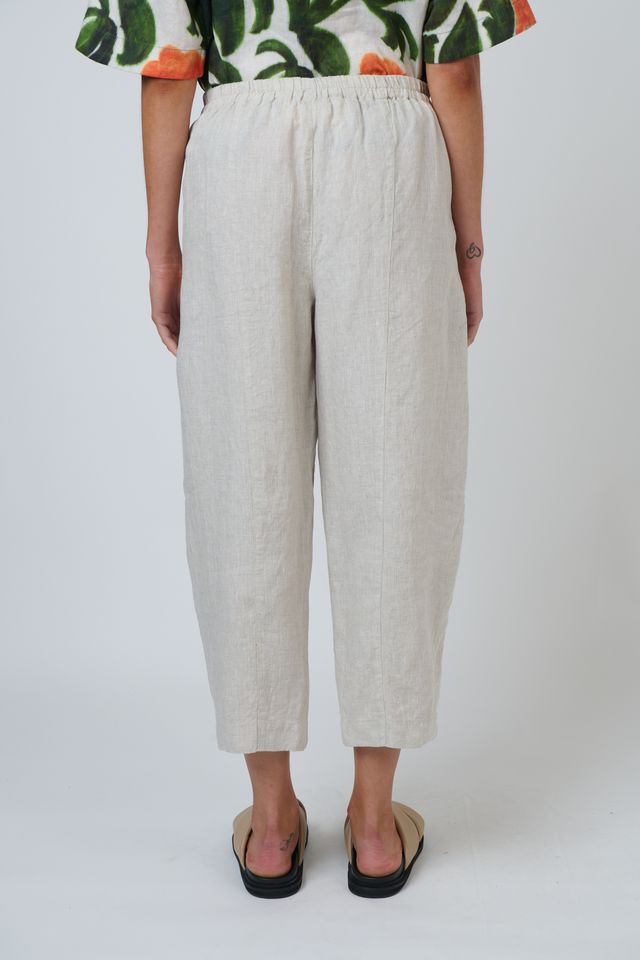 Naturals By &J Linen Pant in Sand 