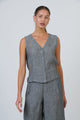 Naturals Linen Vest | Cinder