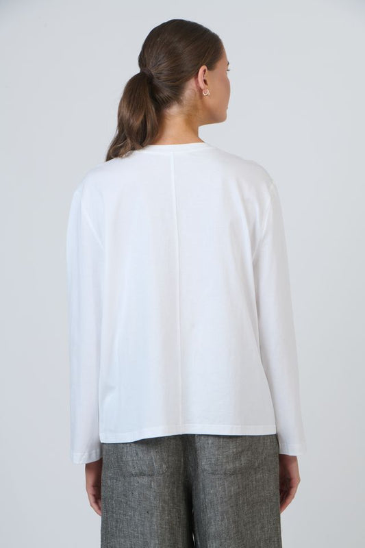 Naturals Long Sleeve Tee | White
