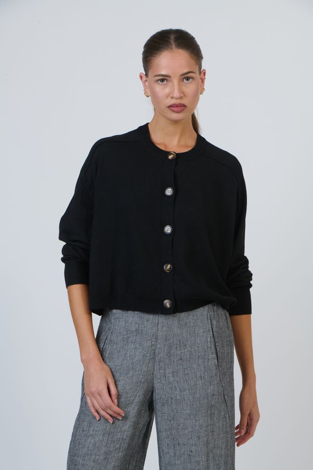 Naturals By OJ | Knit Cardigan - Black