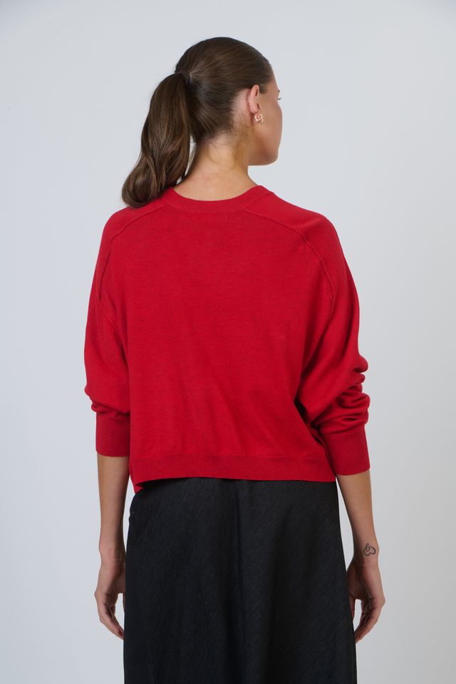 Natural By OJ | Knit Cardigan - Inferno