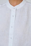 Naturals By O&J GA429 White Linen Top 