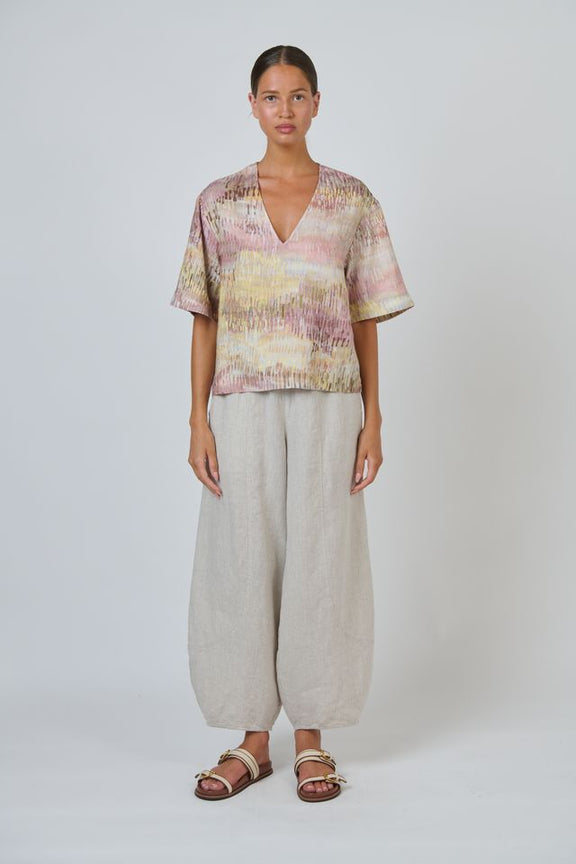Naturals By O&J Linen Balloon Pants | Sand 