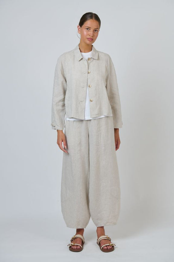 Naturals By O&J Linen Balloon Pants | Sand 