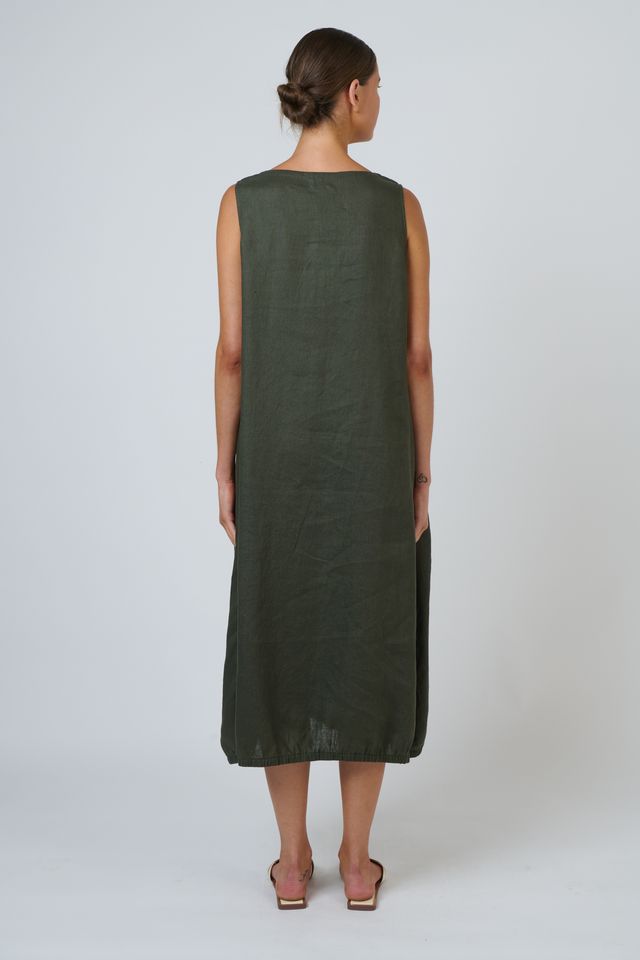 Naturals By O&J Linen Dress | Topiary