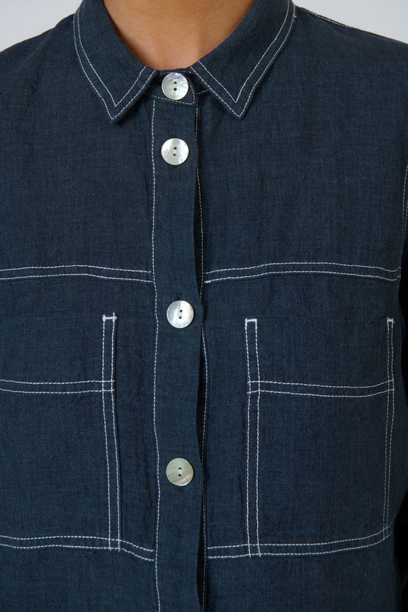 Naturals By O&J Linen Jacket | Gunsmoke