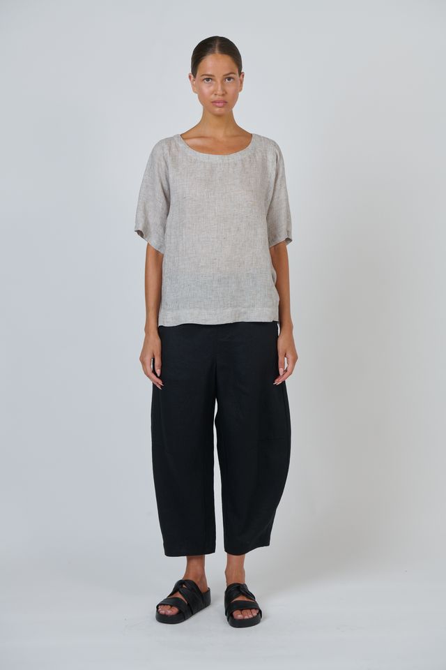 Naturals By O&J Linen Pants | Black
