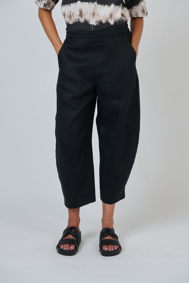Naturals By O&J Linen Pants | Black