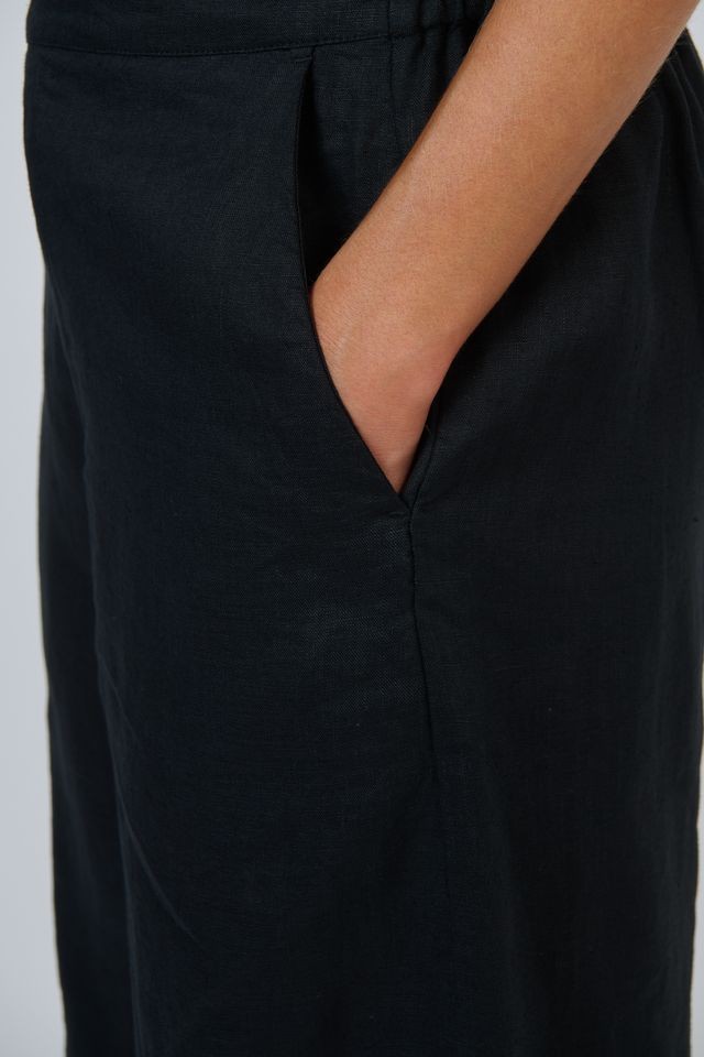 Naturals By O&J Linen Pants | Black