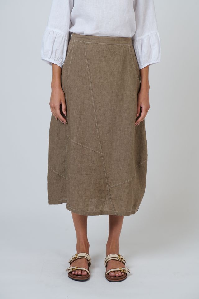 Naturals By O&J Linen Skirt | Agate 