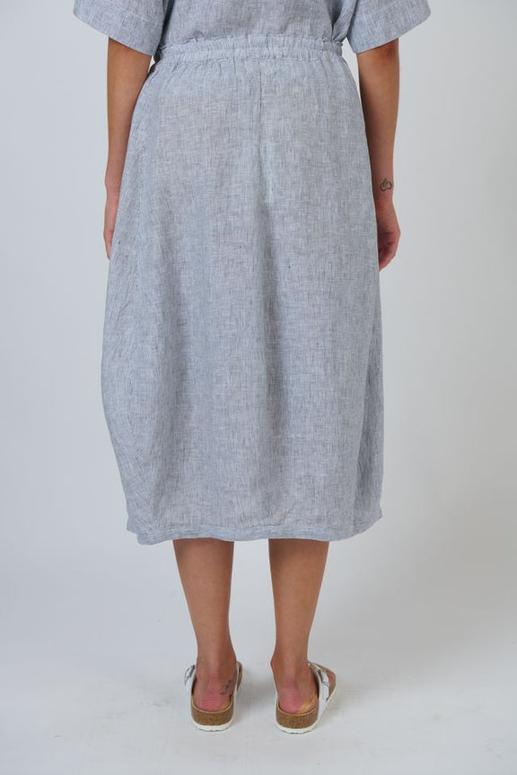 Naturals By O&J Linen Skirt | Silver